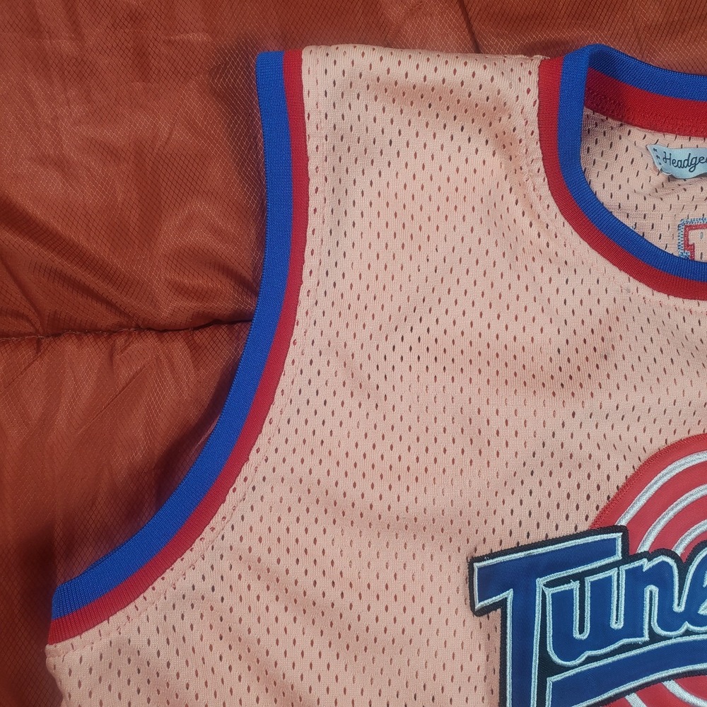 Space Jam Lola Headgear Classics RARE Peach Crop Jersey 2XL #10 Tune Squad EUC - Picture 5 of 13